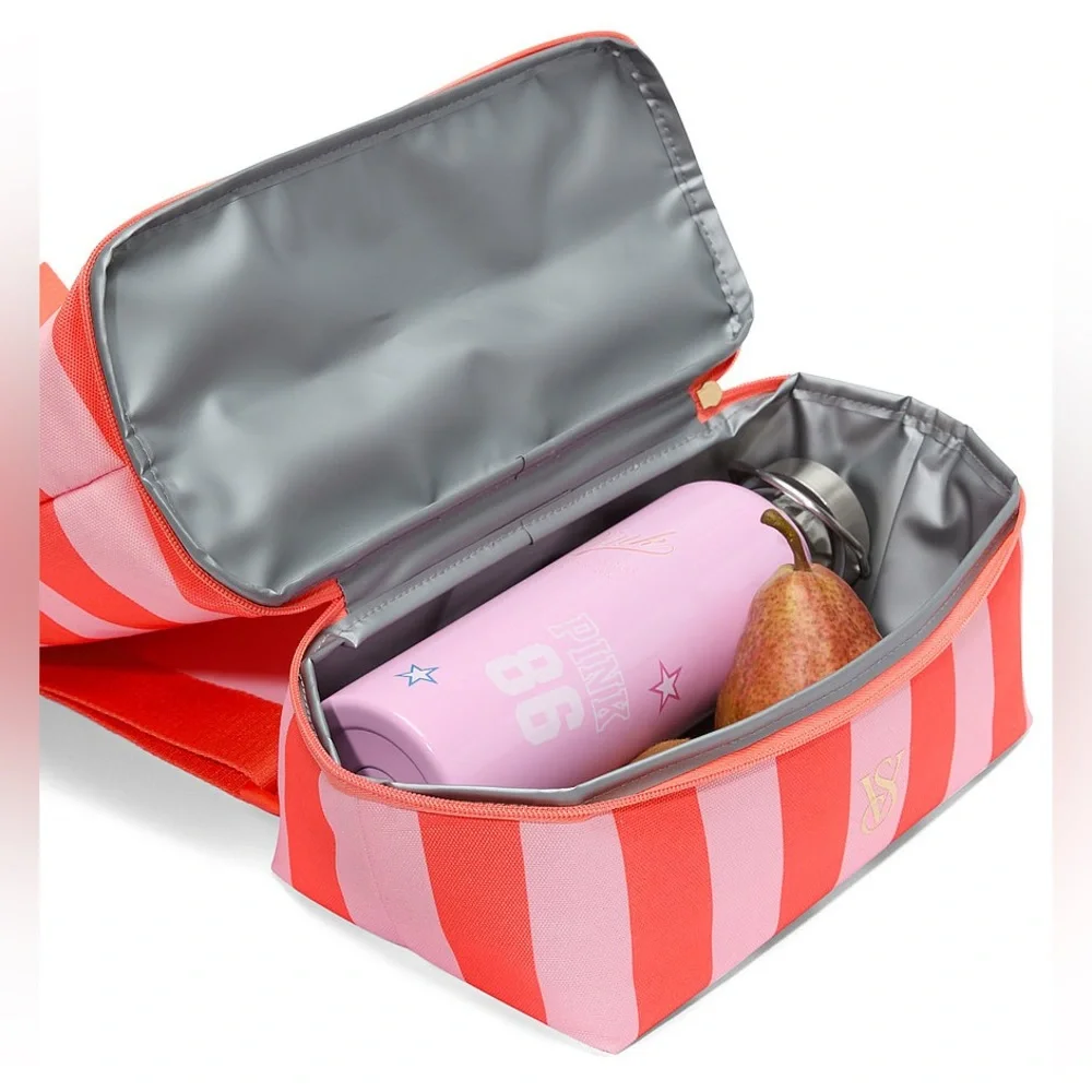 Victoria's Secret Vibrant Striped Beach Cooler Backpack